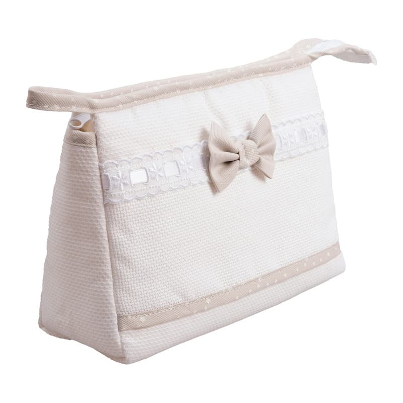 Trousse de Voyage Élégante avec Poche à Broder - 100% Made in Italy