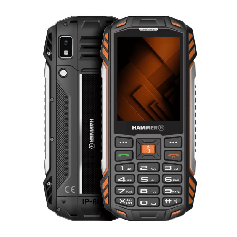 Téléphone Portable Hammer H Power Plus LTE Outdoor avec Gros Boutons