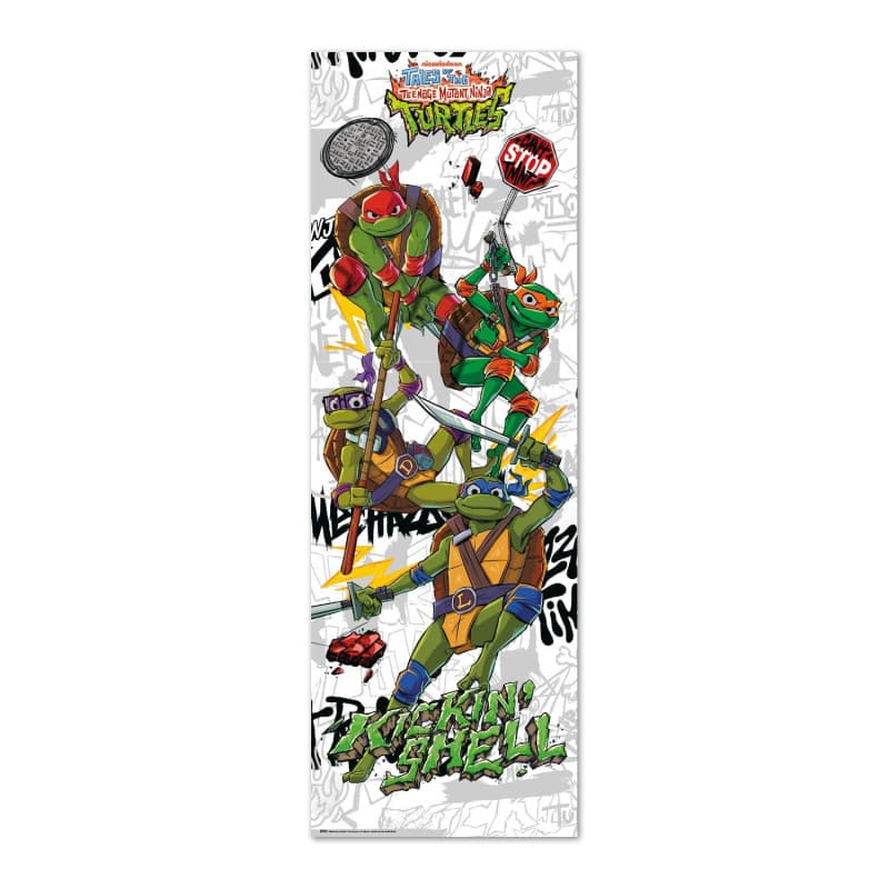 Poster Les Tortues Ninja - Décoration Murale Multicolore 53x158cm