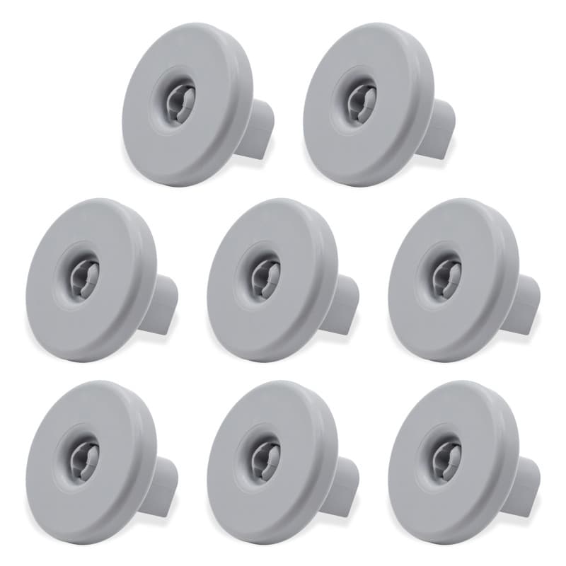 Kit de 8 Roues en Plastique pour Panier à Vaisselle GIANTO - Compatible Zanussi, Rex, Electrolux, AEG