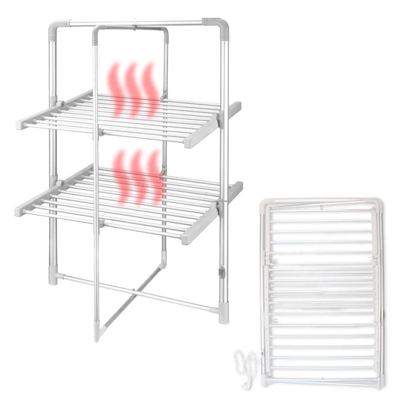 Sèche-Serviette Électrique Pliable Fishtec - 20 Barres à 45°C