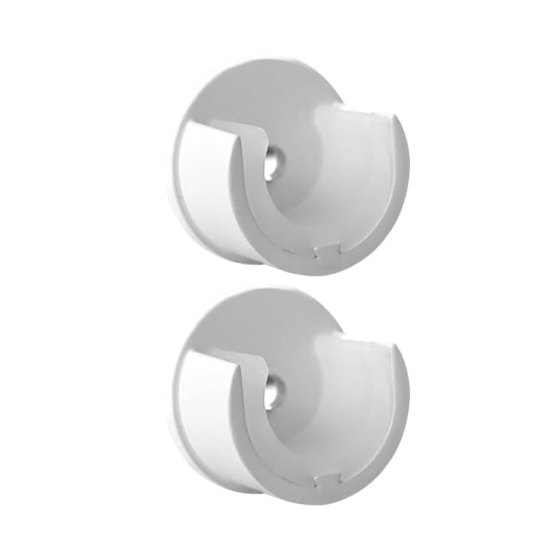 Supports Muraux pour Tringle à Rideaux - Design Moderne en Blanc - Idéal pour Rideaux Lourds