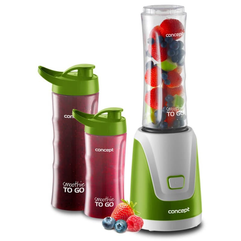 Smoothie Maker Concept SM3365 - Mixeur Portable Blanc/Vert 0,6 L 300 W