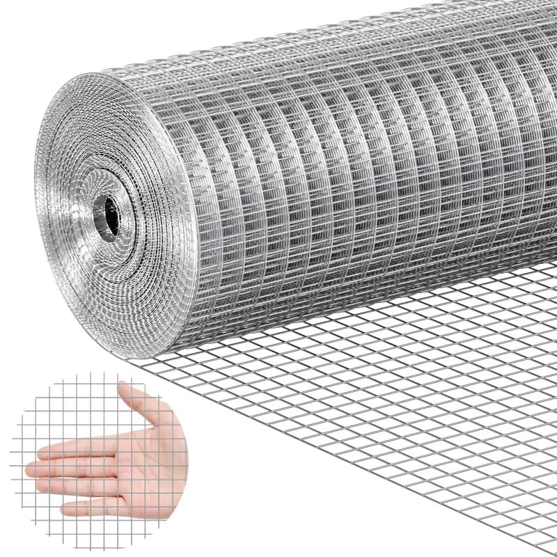 Rouleau de Grillage Métallique Galvanisé VEVOR - 610 mm x 7,62 m pour Jardin et Clôtures