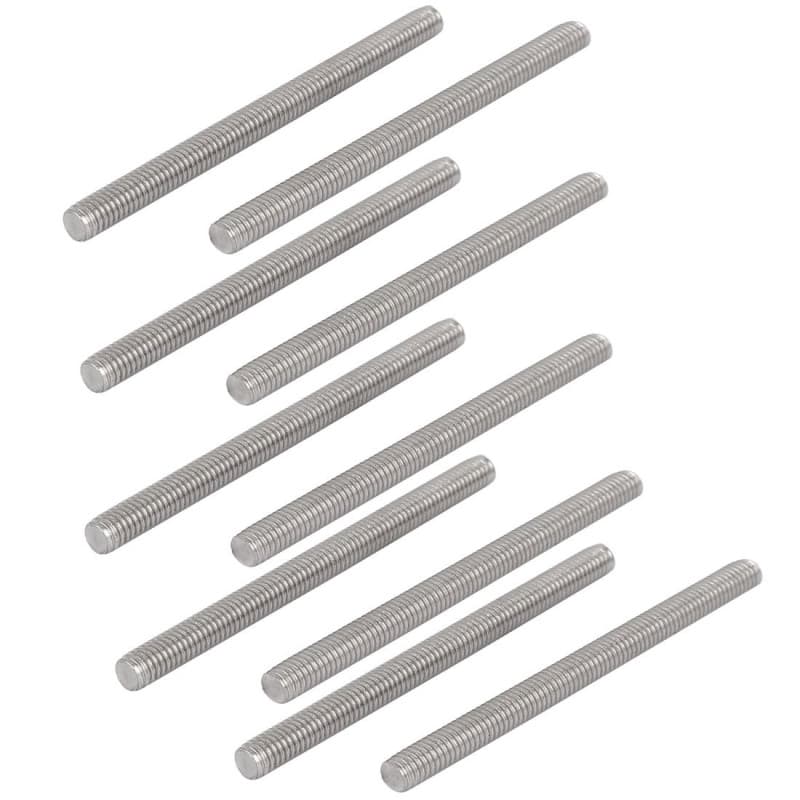 Tiges Filetées M6 en Acier Inoxydable 304 - 10 Pièces pour Bricolage