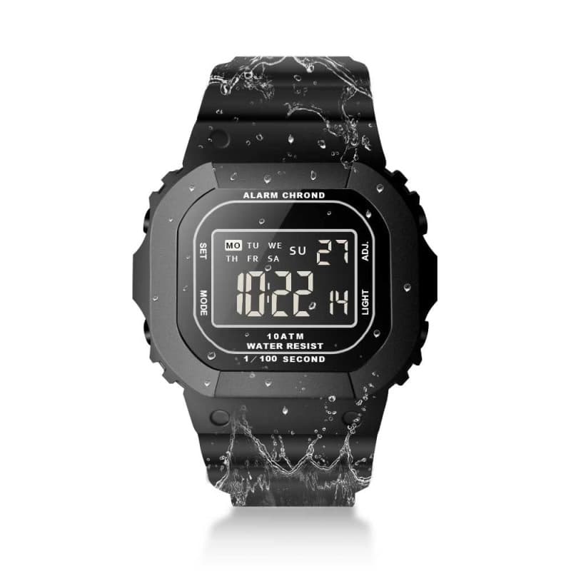 Montre Digitale Étanche TEKMAGIC pour Homme - Chronographe et Réveil