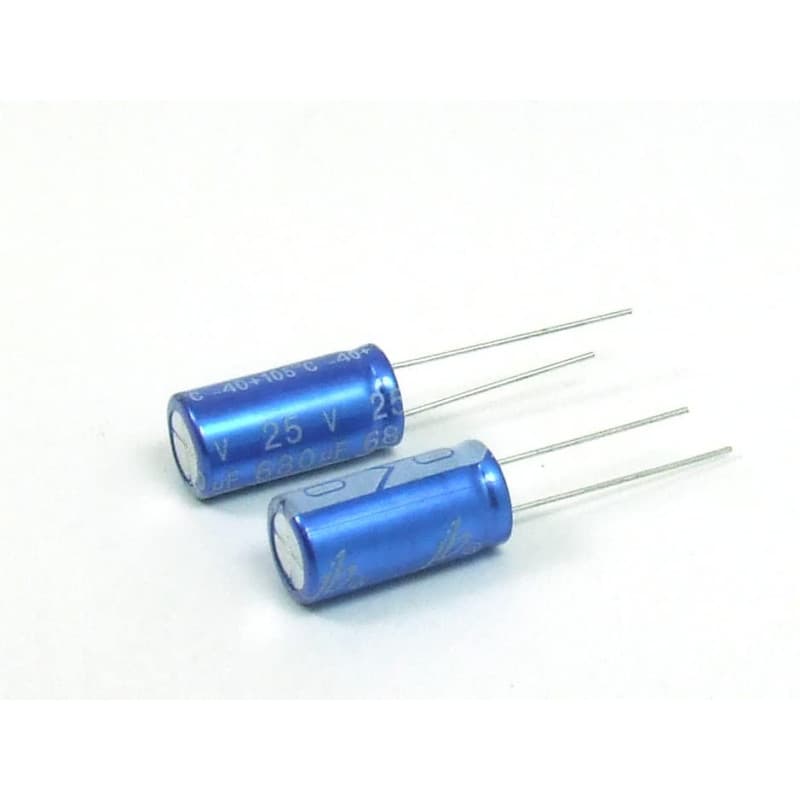 Pack de 2 Condensateurs Électrolytiques 680uF 25V - POPESQ