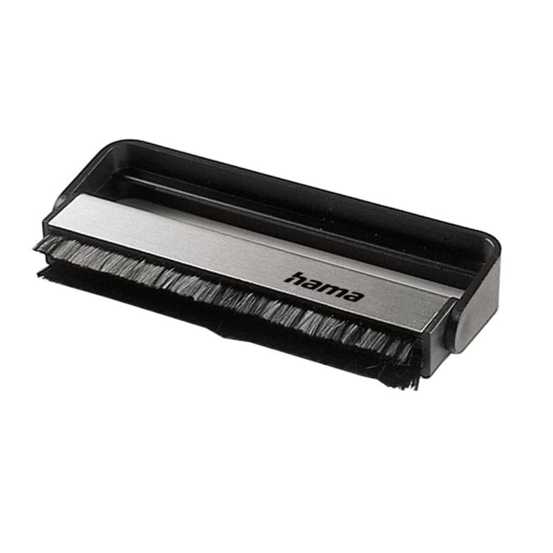Brosse Antistatique Hama en Fibre de Carbone pour Vinyles 33 Tours