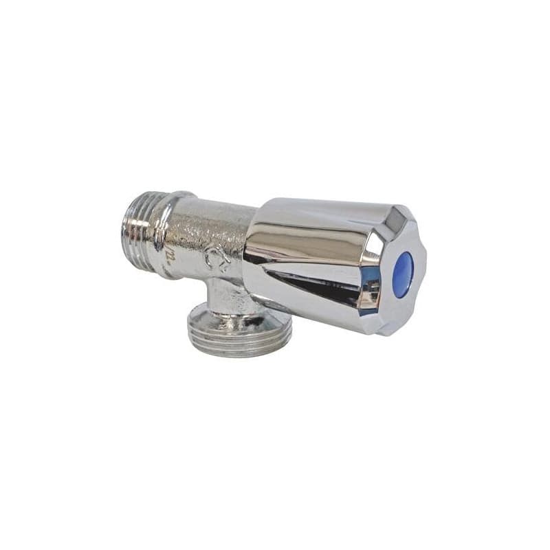 Robinet Droit Simple en Laiton Chromé - M15/21 et F20/27 - SOMATHERM FOR YOU