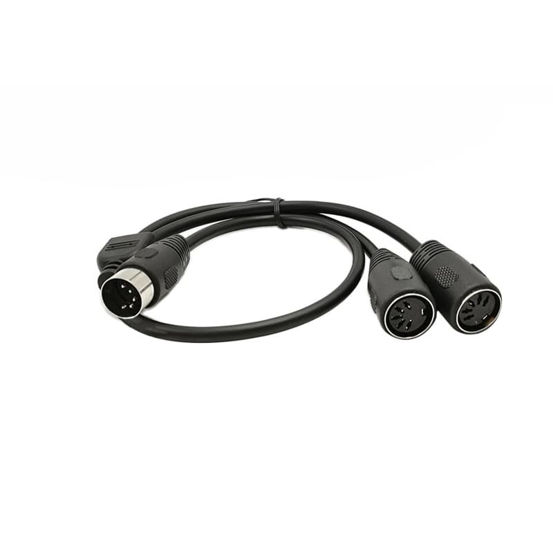 Câble Adaptateur MIDI 5 Broches SinLoon - Male vers Double Femelle 0,5m