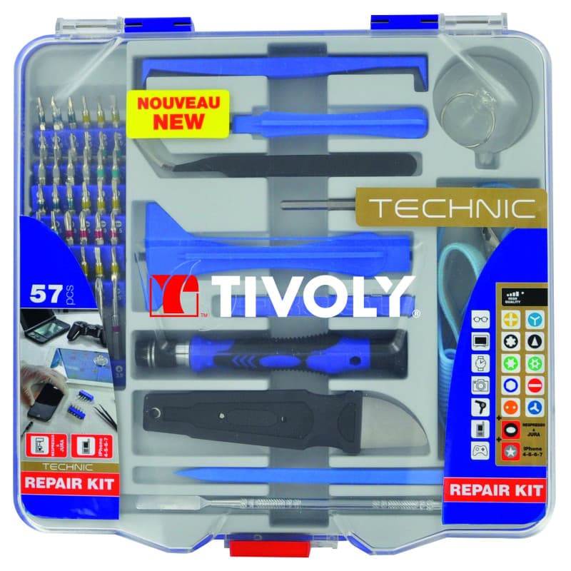 Coffret de Réparation Smartphone Tivoly - 57 Outils Précis