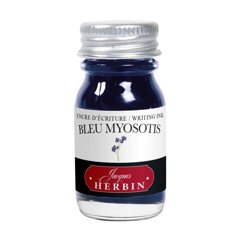 Encre Bleu Myosotis Jacques Herbin - 10 ml pour Stylo-Plume et Roller