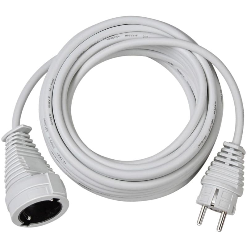 Rallonge Électrique Brennenstuhl 10 m IP20 H05VV-F3G1,5 - Blanc