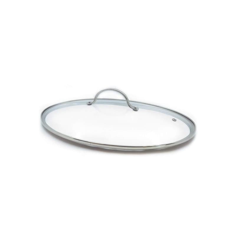 Couvercle Ovale en Verre Beka 37,5 x 25 cm - Idéal pour Poêle à Poisson