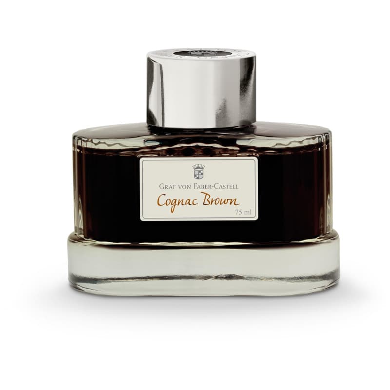Encrier Graf von Faber-Castell Cognac Brown 75 ml - Encre Indélébile Élégante