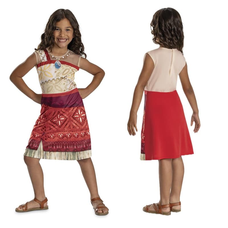 Déguisement Disney Vaiana pour Fille avec Accessoires Officiels