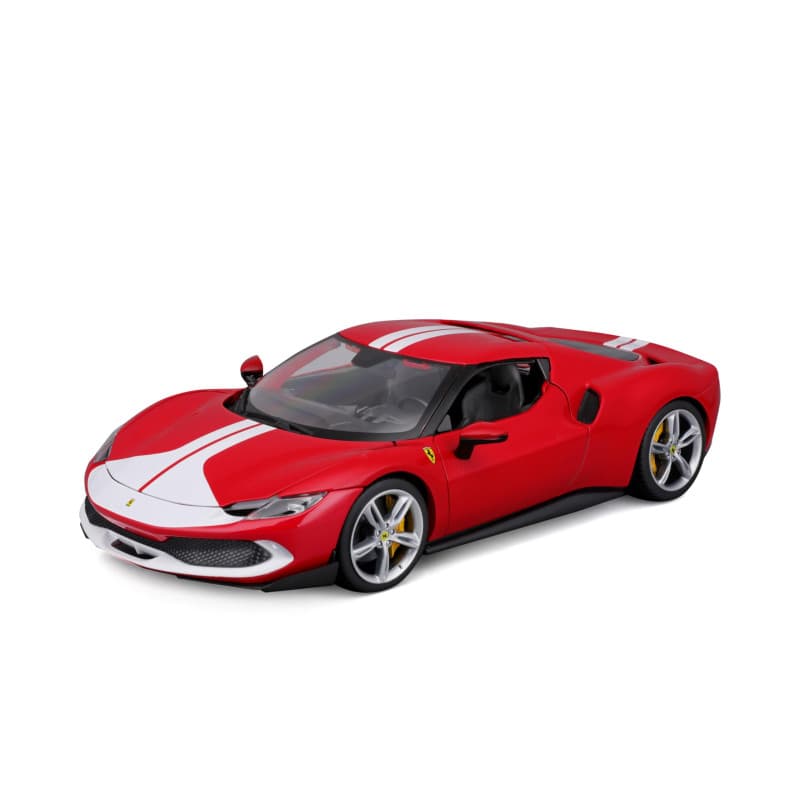 Bburago Ferrari 296 GTB Miniature 1:18 avec Portes Ouvrantes