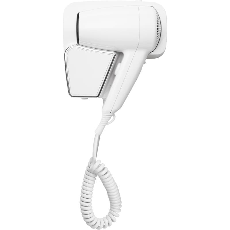 Sèche-Cheveux Mural Corby 1200 W avec Tiroir - Blanc et Chrome