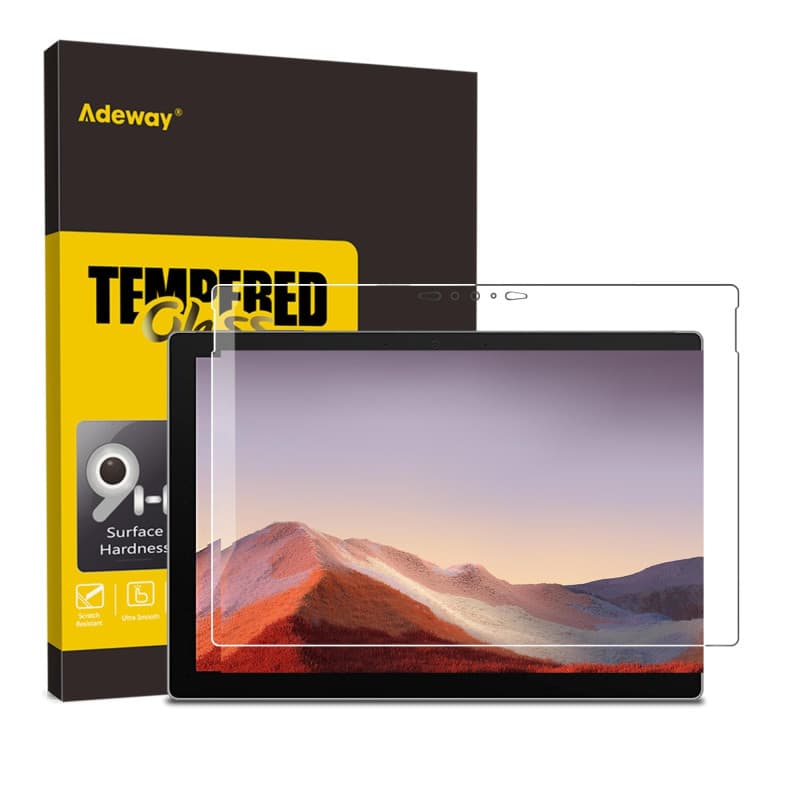 Protecteur d'écran en verre trempé pour Microsoft Surface Pro 7/7 Plus - Installation facile et sans bulles