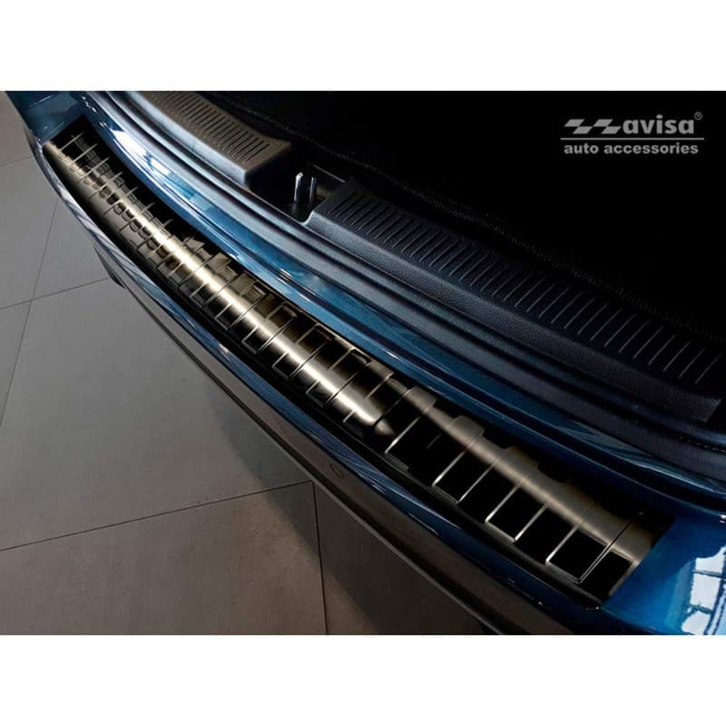 Protection de Seuil Arrière Inox Noir pour Mercedes Classe-B W247