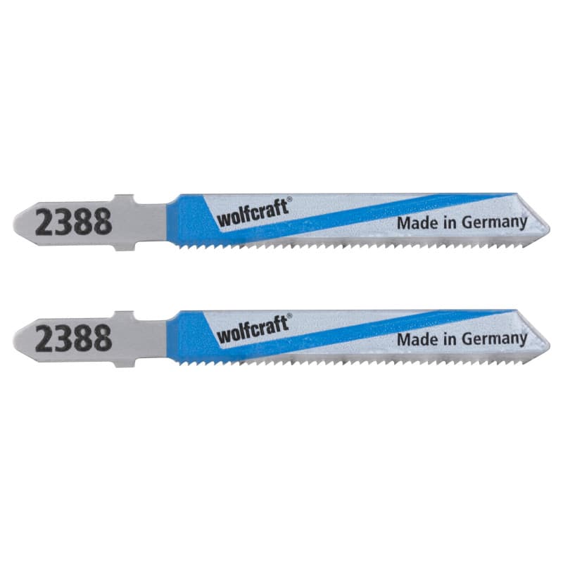 Lot de 2 Lames de Scie Sauteuse BIM Wolfcraft pour Couper Métaux