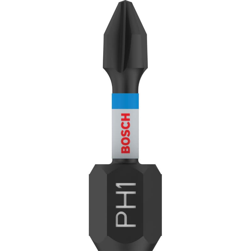 Lot de 2 embouts de vissage Bosch Impact Control PH1 - 25 mm, tige hexagonale