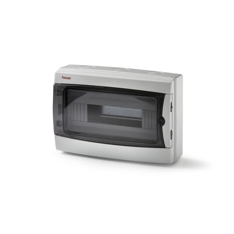 Armoire Électrique Famatel IP65 12 Modules avec Porte Transparente