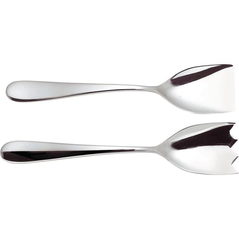 Couverts à Salade Nuovo Milano en Acier Inoxydable - Alessi