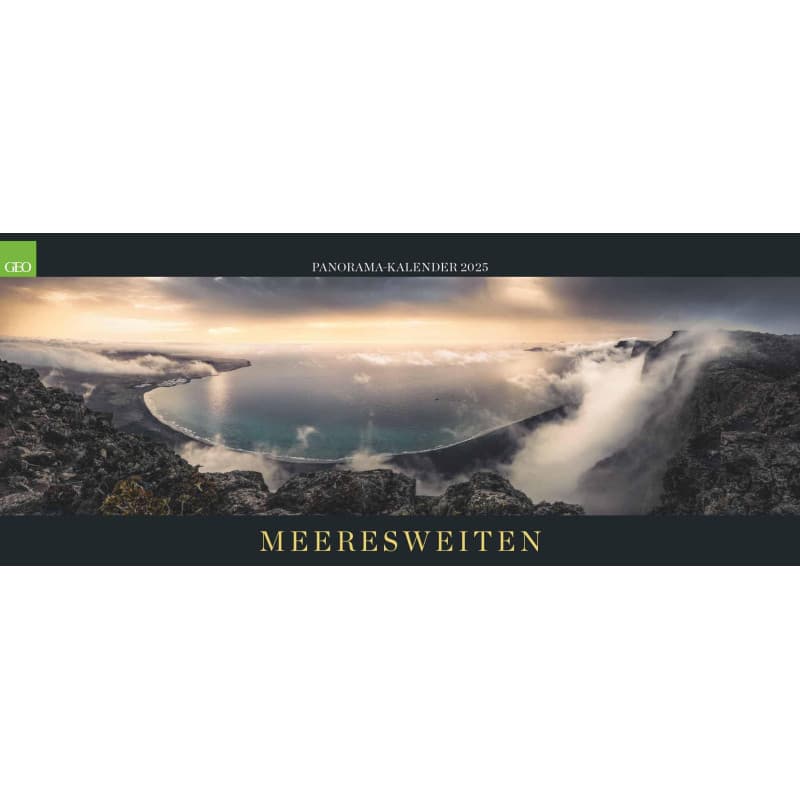 Calendrier mural panoramique GEO 2025 - Plages marines et paysages