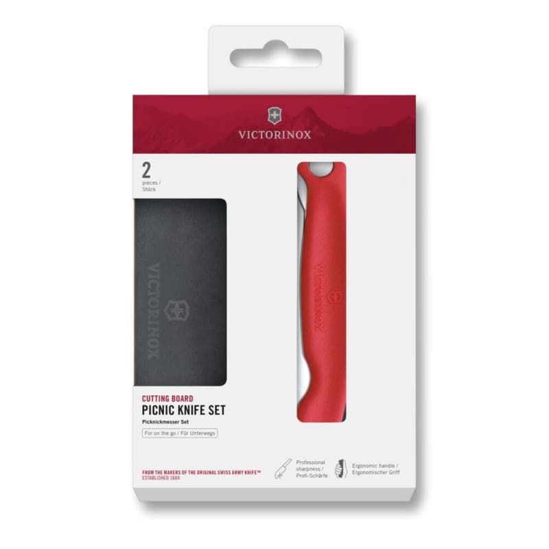 Set Couteau de Pique-Nique et Planche à Découper Victorinox