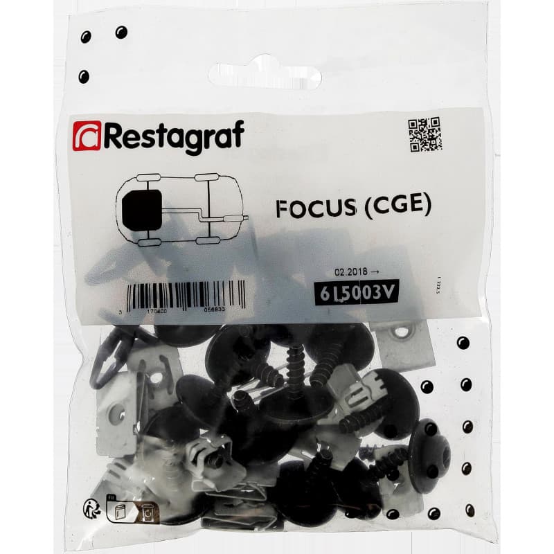Kit Complet de Fixations pour Carénage Sous Moteur FOCUS CGE (2018 - Présent)