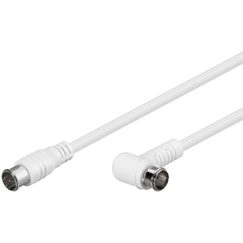 Câble de Connexion Coudé SAT Goobay 1.5m - F-Quick Double Blindage