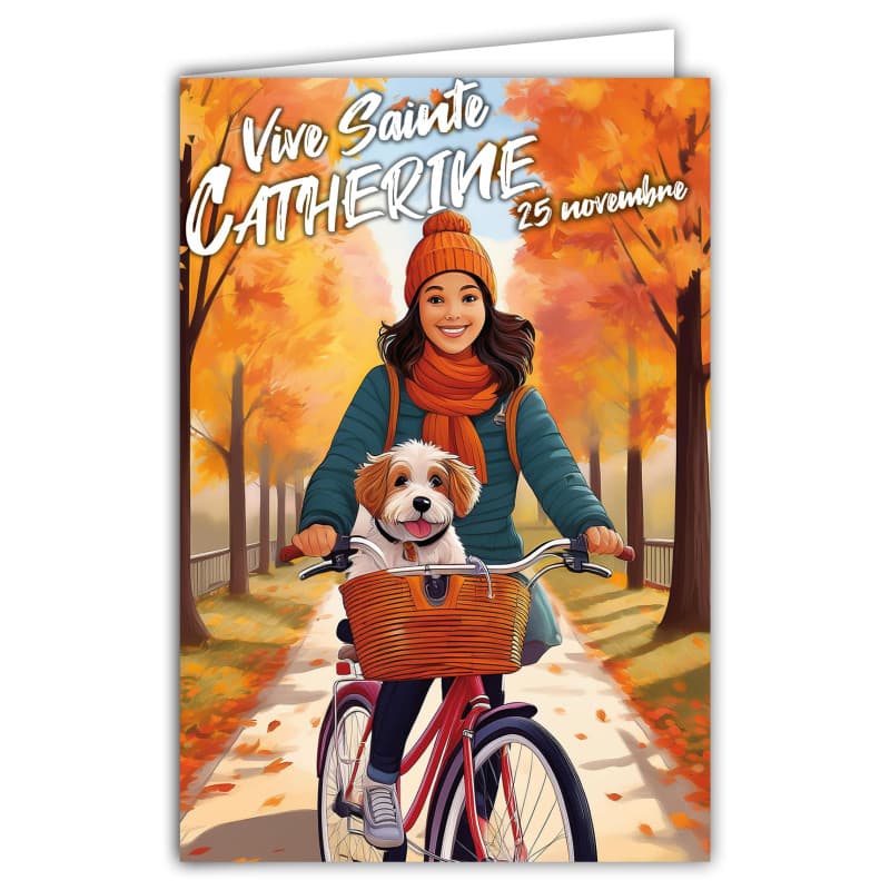 Carte de Vœux Vive Sainte Catherine - Fête des Catherinettes