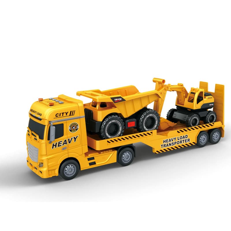 Camion Jouet Teorema avec Pelleteuse et Sons - Thème Chantier 1:16