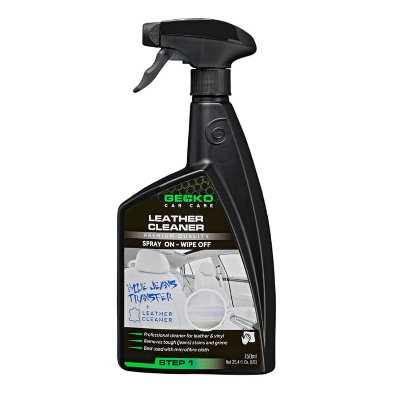 Gecko Nettoyant Cuir et Détachant Jeans 750ml - Élimine Taches et Odeurs