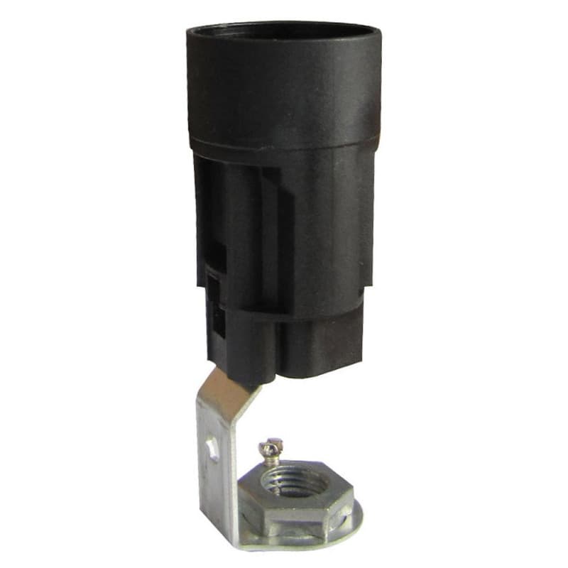 Douille Support Bougie E14 Tibelec en Plastique et Métal - Noir