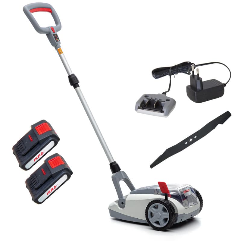 Tondeuse à gazon sans fil IKRA ICHM 20 avec 2 batteries et chargeur