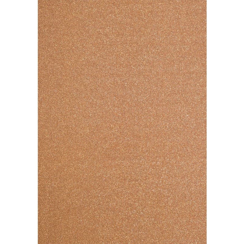 Papier Pailleté Cuivre A4 - Lot de 5 Feuilles pour Loisirs Créatifs