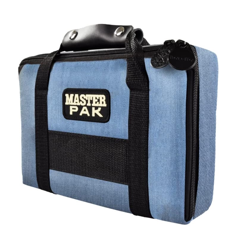Karella Master PAK Étui de Fléchettes Noir Jeans avec Compartiments Pratiques