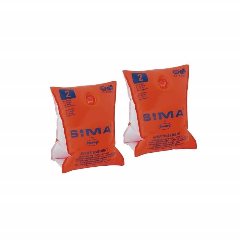 Brassards de Natation Fashy Sima Orange pour Enfants - Sécurité et Confort