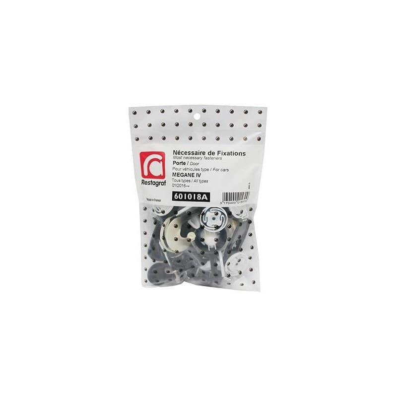 Kit de Fixations Complet pour Portes MEGANE IV - 45 Pièces Restagraf