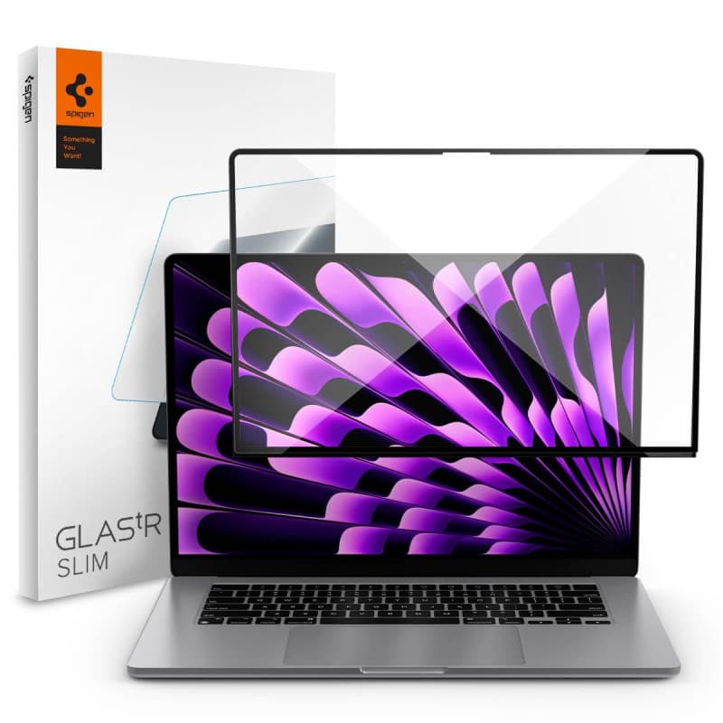 Spigen Glas.tR Slim - Verre Trempé Ultra Clair pour MacBook Air 15"