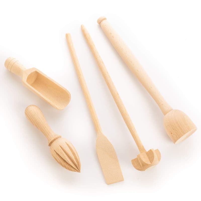 Set d'Ustensiles de Cuisine en Bois de Hêtre - Tuuli Kitchen