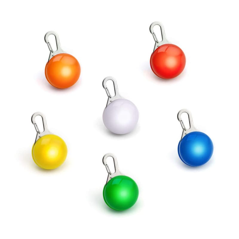 Kit de 6 Pendentifs Lumineux LED pour Animaux - Sécurité et Visibilité