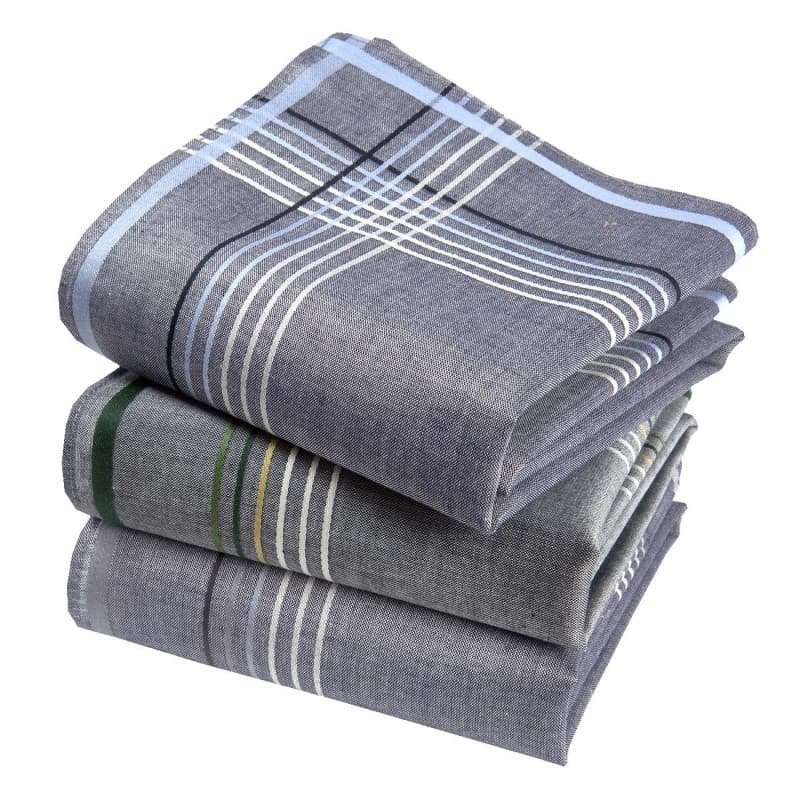 Mouchoirs Premium en Coton Peigné - 3 Pièces 45x45cm - Modèle Exclusif V11919