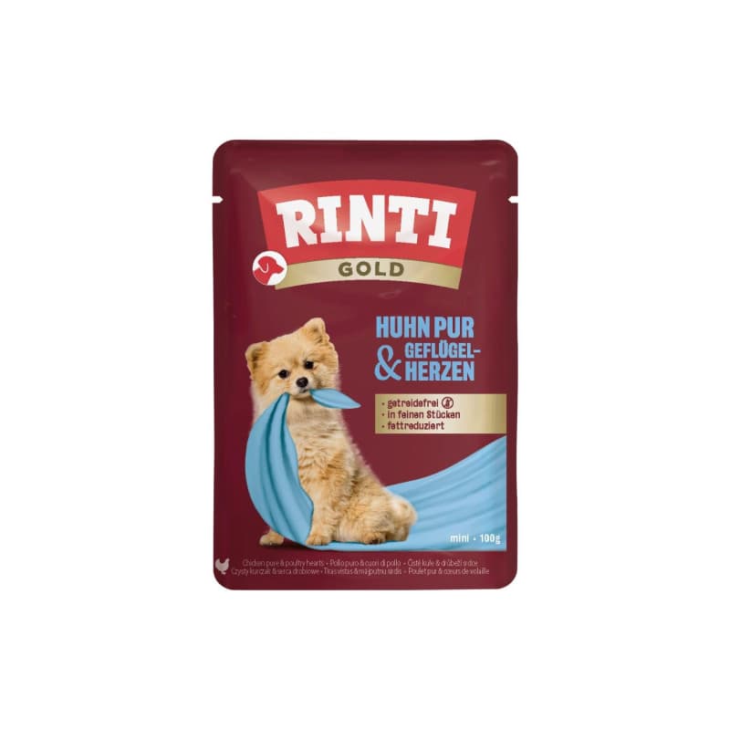Rinti Gold - Nourriture Humide pour Petits Chiens Adultes au Poulet