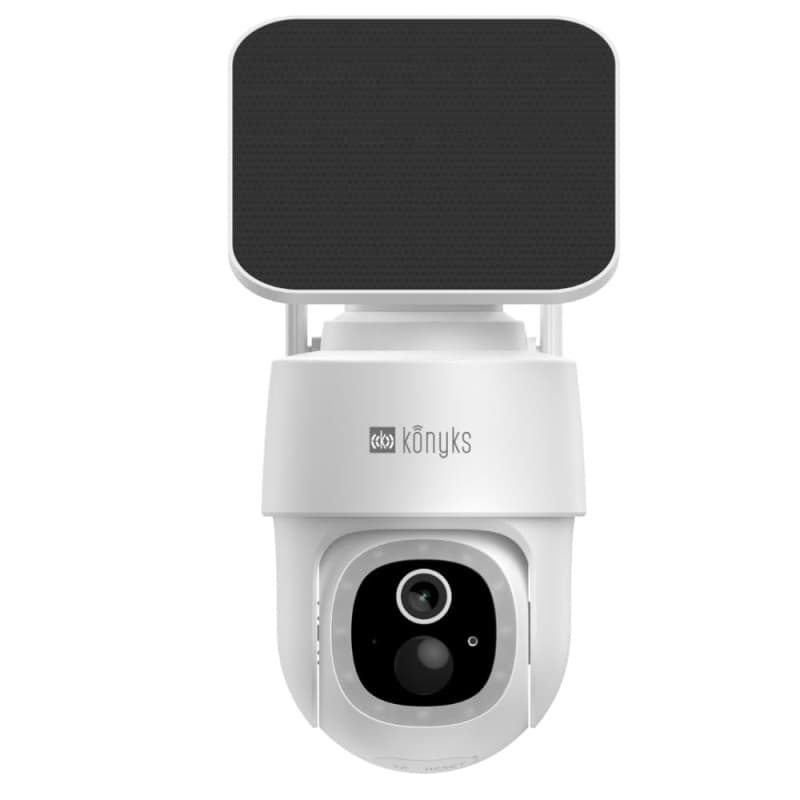 Konyks Camini Air S360 - Caméra Extérieure Motorisée WiFi avec Panneau Solaire