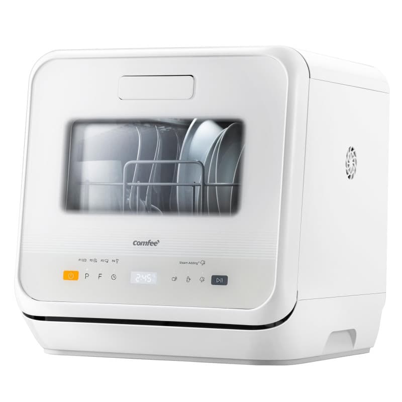 Lave-vaisselle de comptoir Comfee - Mini lave-vaisselle compact avec 6 programmes