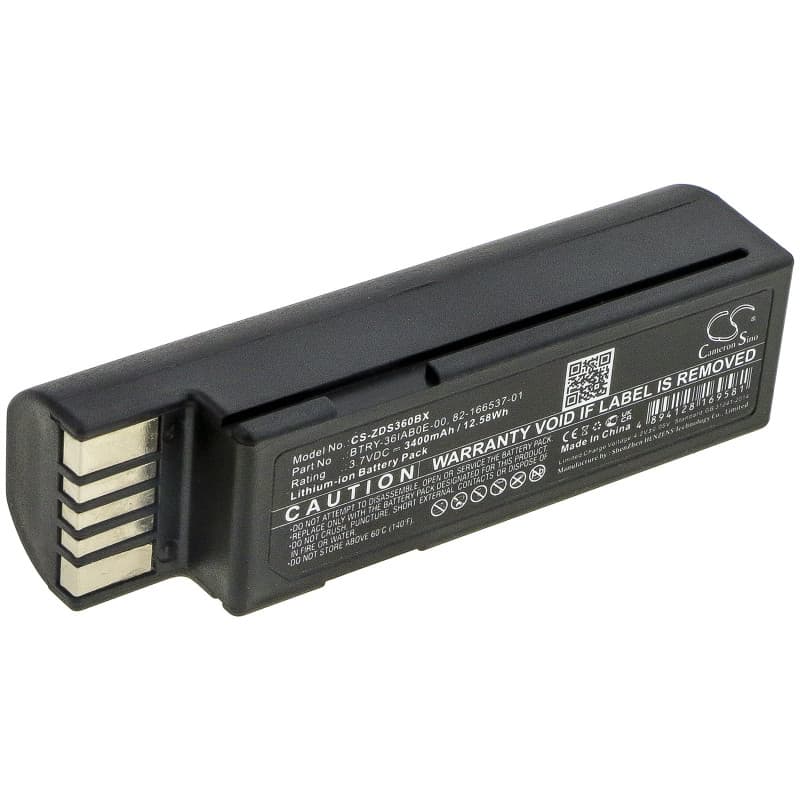 Batterie Li-ion 3400mAh pour Zebra DS3600, DS3678 et modèles compatibles