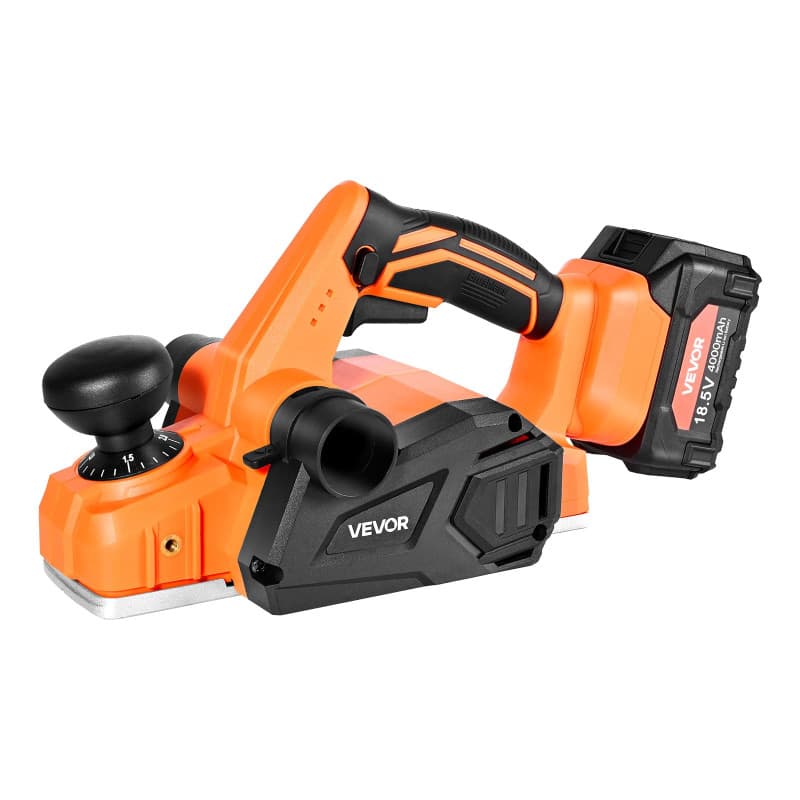Rabot Électrique Sans Fil VEVOR 82 mm - Raboteuse à Bois Performante